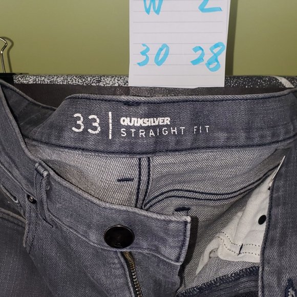 Mens Quicksilver Straight Jeans 30x28 - Picture 8 of 8